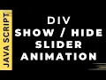 Show hide div slider effect after few seconds