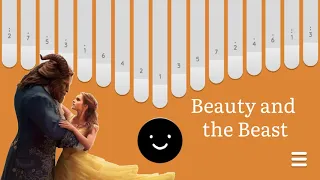 Download Beauty and the Beast Kalimba Cover with Easy Tabs + Slow Tutorial (Keylimba app) MP3