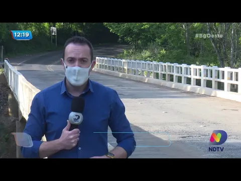 Reformada: ponte sobre o Rio Ariranha ainda precisa de reparos