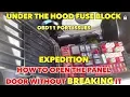 Under The Hood Fuse Block Open it without Breaking the Cover OBDII Port Issues Ford Expedition