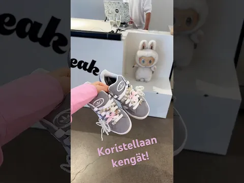 Video Thumbnail: Koristellaan kengät! 💁🏼‍♀️✨👟