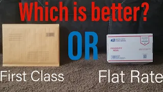 Is Flat Rate or First class better Shipping basics