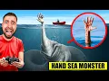 MON DRONE FILME HAND SEA MONSTER DANS LA VRAIE VIE !