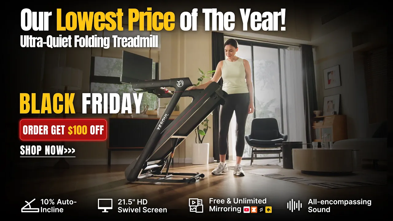 YESOUL FITNESS — Yesoul Screen Treadmill — Smart, Silent, Mom Approved (YouTube video ad)