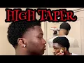Barber Tutorial HIGH TAPER for beginners MINI Afro SELF-CUT