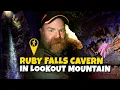 Sterling Descends into Ruby Falls on Lookout Mountain