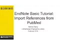 Import References from PubMed to EndNote Basic