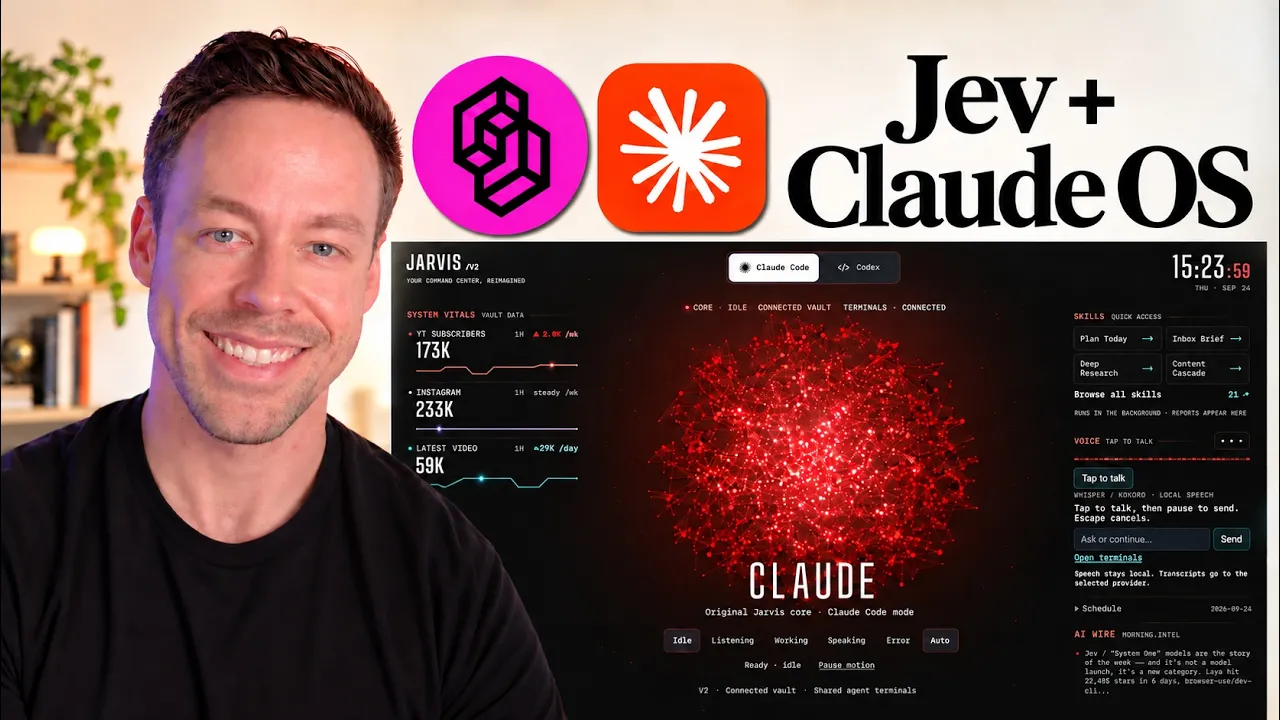 This NEW Jev + Claude OS Just Changed Every AI Workflow: video thumbnail