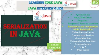 Inheritance and Composition In Serialization Serialization In Java Core Java Tutorial