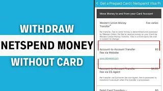 How to Wit raw Money from Netspend Without a Card Step-by-Step Guide