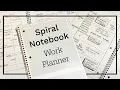 Minimalist Spiral Notebook Planner Setup Focused and Efficient Perfect for WORK