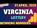 Virginia Day Lottery Results For - 27 Apr 2025