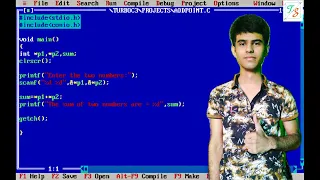 C Program To Add 2 Numbers Using Pointers Turbo C