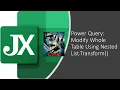 Modify Whole Table Using Nested List Transform in Power Query