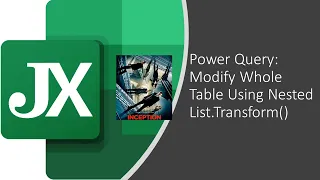 Modify Whole Table Using Nested List Transform in Power Query