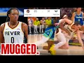 Caitlin Clark MUGGED by Dallas Kelsey Mitchell Drops 37 Fever DOG SH T Showing against Wings