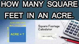 How Many Square Feet in an Acre