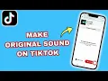 Lagu Hoe maak je origineel geluid op TikTok | Voeg je eigen muziek toe aan TikTok