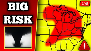 🔴 BREAKING Tornado On The Ground In Wisconsin - Strong Tornadoes Possible - With Live Storm Chasers