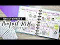 PLAN WITH ME HUBMAN CHUBGIRL UNBOXING August 2026 Happy Planner Setup Weekly Spread 3