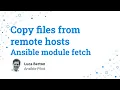Copy files from remote hosts - Remote to Local