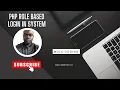PHP and MYSQL - Role Based Signup and Login System With Jquery and Ajax