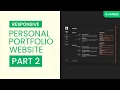 Responsive Personal Portfolio Website with HTML CSS JS - Part 2
