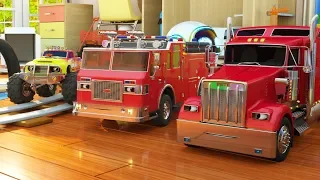 Learn Colors while Playing with Paint Max the Glow Train Jake the Fire Truck and Friends - TOYS