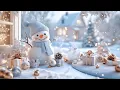 Magical Winter Snowman Scene Cozy Holiday Ambiance for Relaxation Stress Relief TV Art
