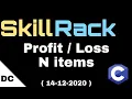 skillrack daily challenge Profit Loss N items 14-12-2020