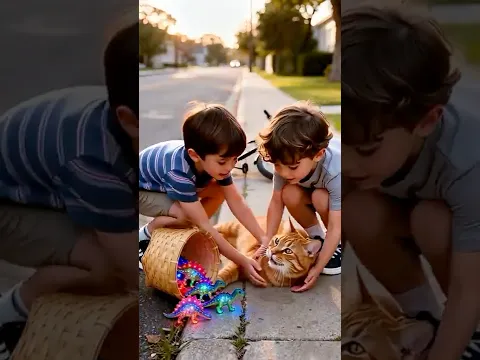 🐱🦕 Cute Cat Pays For Glowing Dinosaur Toys And Surprises The Smiling Cashier #hmminds