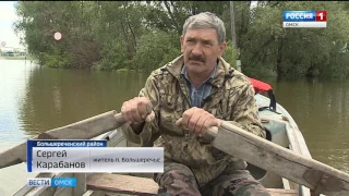 В Большеречье разбушевался паводок