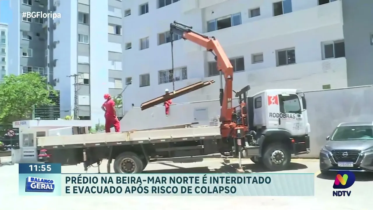 Emergência na Beira-Mar Norte: prédio é interditado por risco de colapso