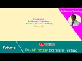VERIFICATION VERIFICATION TECHNIQUES SOFTWARE TESTING INTERVIEW QUESTIONS By SP Reddy