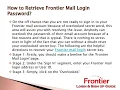 frontier mail login