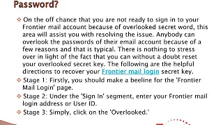 frontier mail login