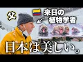 植物博士のパパが日本の雪国の生態系に大興奮！初めての雪景色と温泉猿に感動が止まらない【初来日・地獄谷野猿公苑】