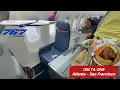 DELTA AIRLINES BOIENG 767 FIRST CLASS OLD AIRCRAFT GREAT FOOD ON FIRST CLASS