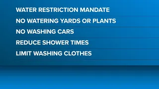 Water restriction mandate in effect until Monday in Liberty