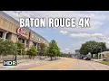 Driving 4K Baton Rouge Virtual Tour LSU Louisiana State Capitol Baton Rouse Louisiana