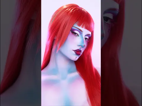 cosplaying @ biaa.y.y ‘s (on tt) oc 💕 transition ib @B@Biaasantos6cosplay #creativemakeup