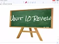 Algebra 1 Unit 10 Review