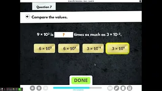 Scientific Notation i-ready answers passing score