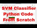 Email Spam Detection with SVM classifier Python Code from Scratch SVM