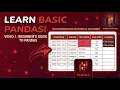Learn Basic Pandas in Python - 1 Introduction DataFrames and Series