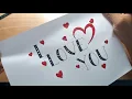 Download Lagu belajar menulis I LOVE YOU di kertas surat untuk pemula