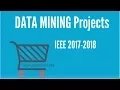 Data mining Projects 2017 2018 IEEE Project Titles on Data Mining using Java