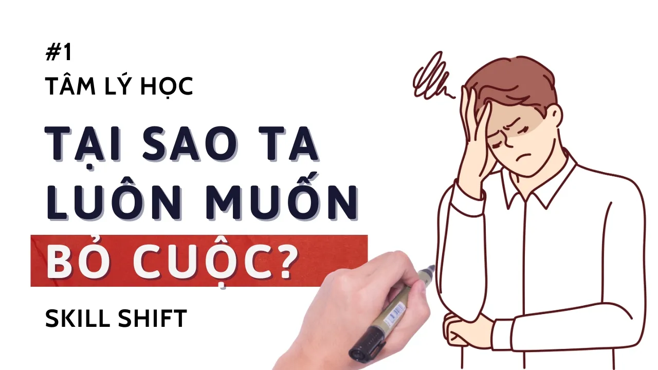 Outline Video Tâm lý học #1| Tại sao ta luôn chán nản và muốn bỏ cuộc khi học tập? Bàn luận về sách Mastery