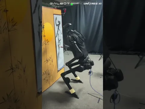 Unitree H1 writes with GALBOT's OpenWBT #Galbot #GalbotRobotics #HumanoidAI #robot #tech#shorts