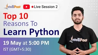 Top 10 Reasons To Learn Python Why Python Python Tutorial Intellipaat
